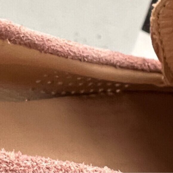 Ron White • Wazzy loafers EUC  Suede Leather Italy perforated slip on Sz 40/9.5 - Picture 13 of 15